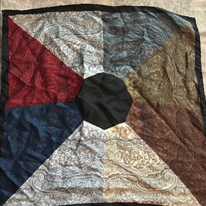Ashears 1970s Silk Hand Rolled Paisley